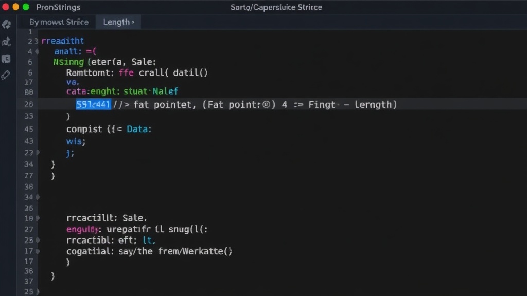 Visual representation of a Rust string slice as a fat pointer with data and length components.