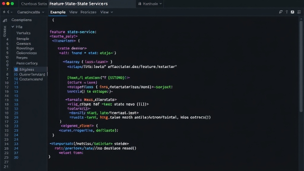 Example of a feature-state.service.ts file demonstrating the State Service Pattern