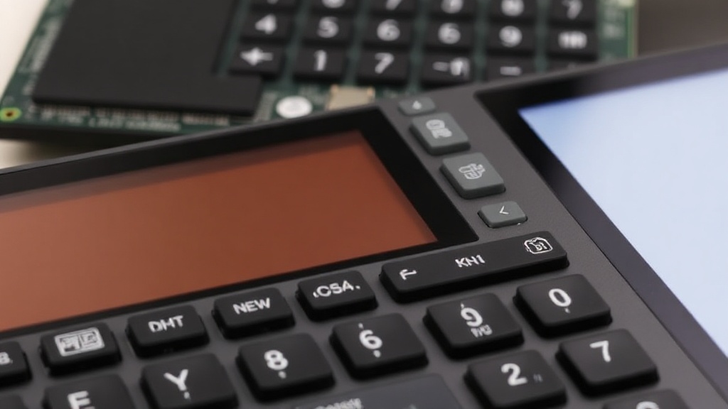 Turtle Beach Command Series KB5 keyboard showing its low-profile design and integrated touchscreen