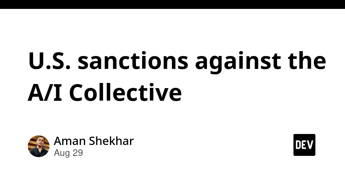 US Sanctions Target A/I Collective Researchers and Companies