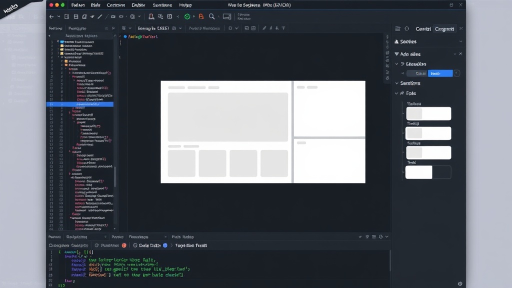 Neleto page builder canvas showing drag-and-drop sections and side panel controls