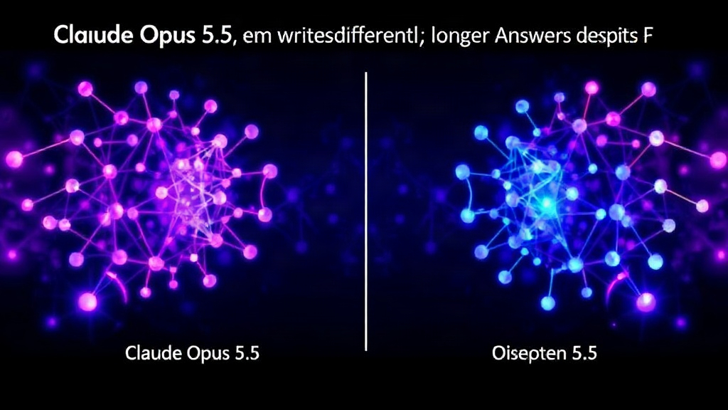 Comparison chart showing em dash usage between Claude Opus 5 and Opus 5.5