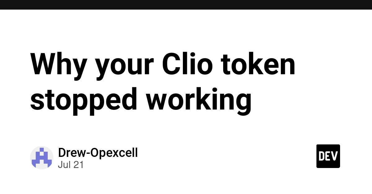 Clio Tokens Expire Unexpectedly: Understanding the Two OAuth Systems