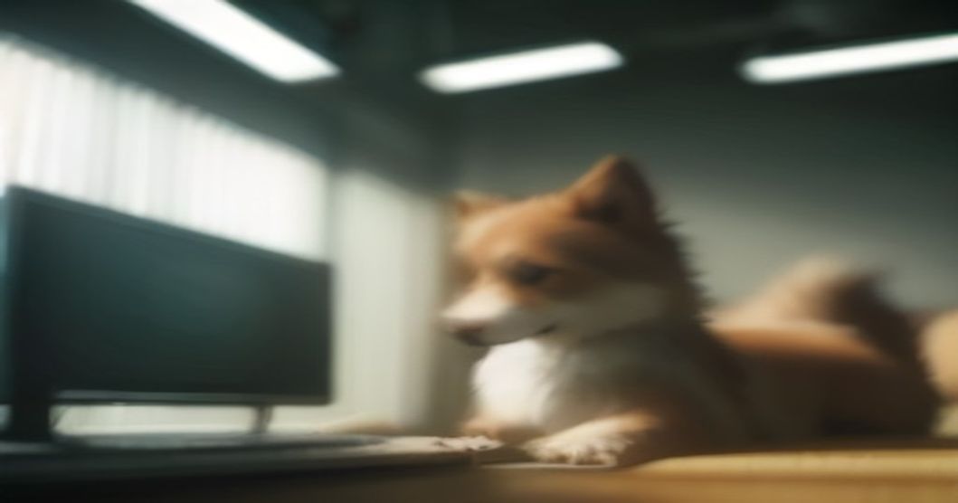 An illustration depicting AI algorithms analyzing canine tumor DNA for vaccine development