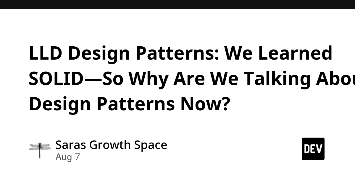 Beyond SOLID: Why Software Engineers Still Need Design Patterns