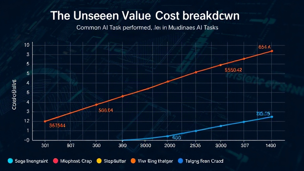 Chart illustrating the cost breakdown of common AI tasks performed by Jev builds