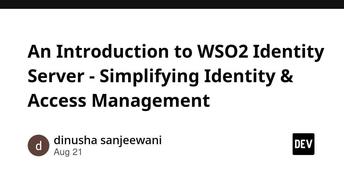 WSO2 Identity Server Simplifies IAM with SSO, MFA, and Federation