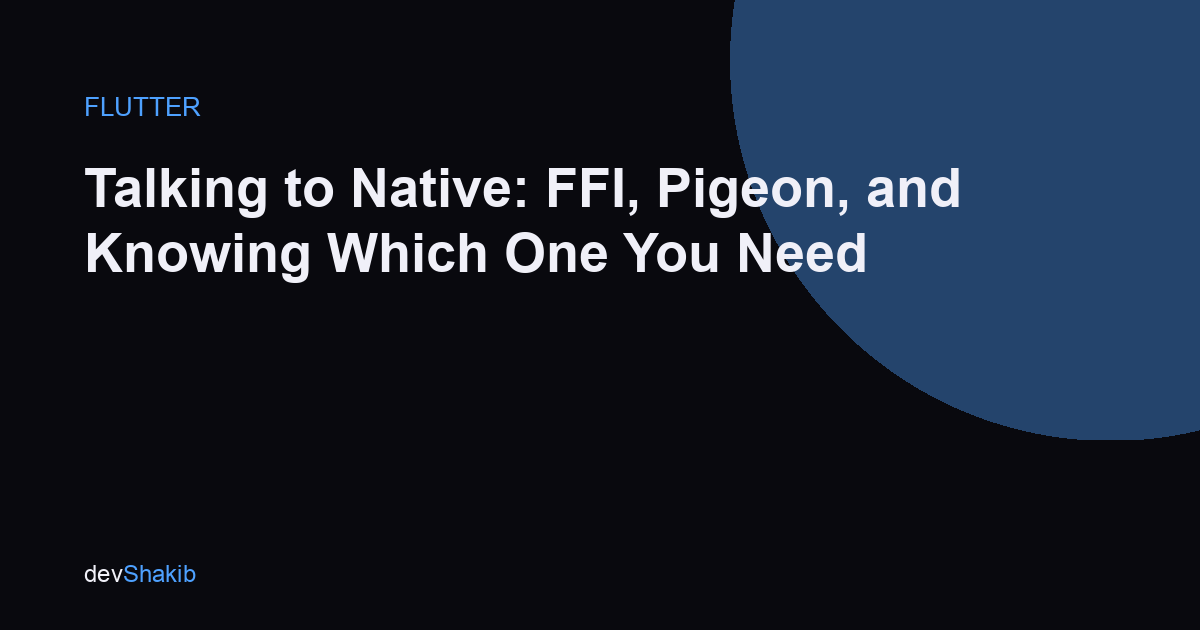 Flutter Native Interop: MethodChannel Pitfalls and Pigeon's Promise