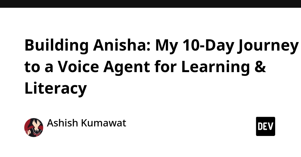 Voice Agent for Learning Built in 10 Days with Python, LLMs, and LiveKit