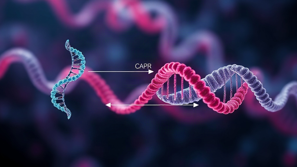 Diagram illustrating CRISPR-Cas9 mechanism and hypothetical novel enzyme system