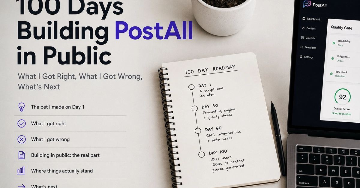 AI Content Tool PostAll Evolves Beyond Prompts After 100 Days