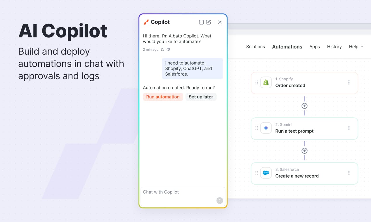Albato AI Automates Workflows Across 1000+ Apps