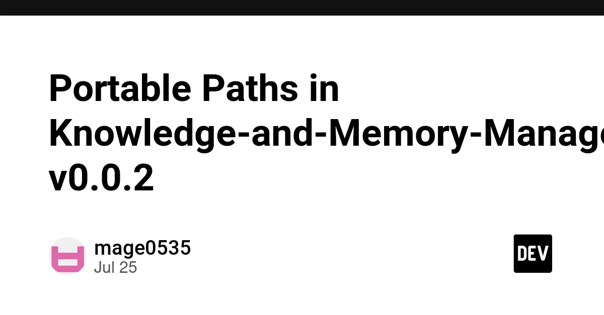 Knowledge-and-Memory-Management v0.0.2 adopts $AGENT_HOME for location agnosticism