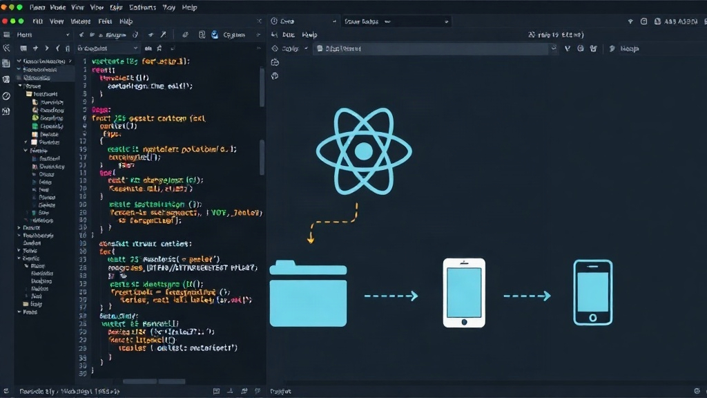 Diagram illustrating the flow of OTA updates in React Native applications