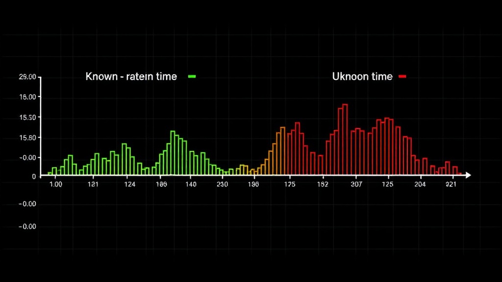 Diagram illustrating the difference between known and unknown temporal data points in a timeline.