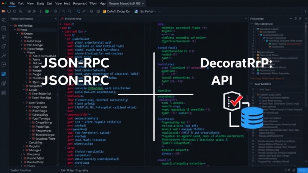 Diagram illustrating the difference between direct JSON-RPC and decorator API for MCP server tool management.