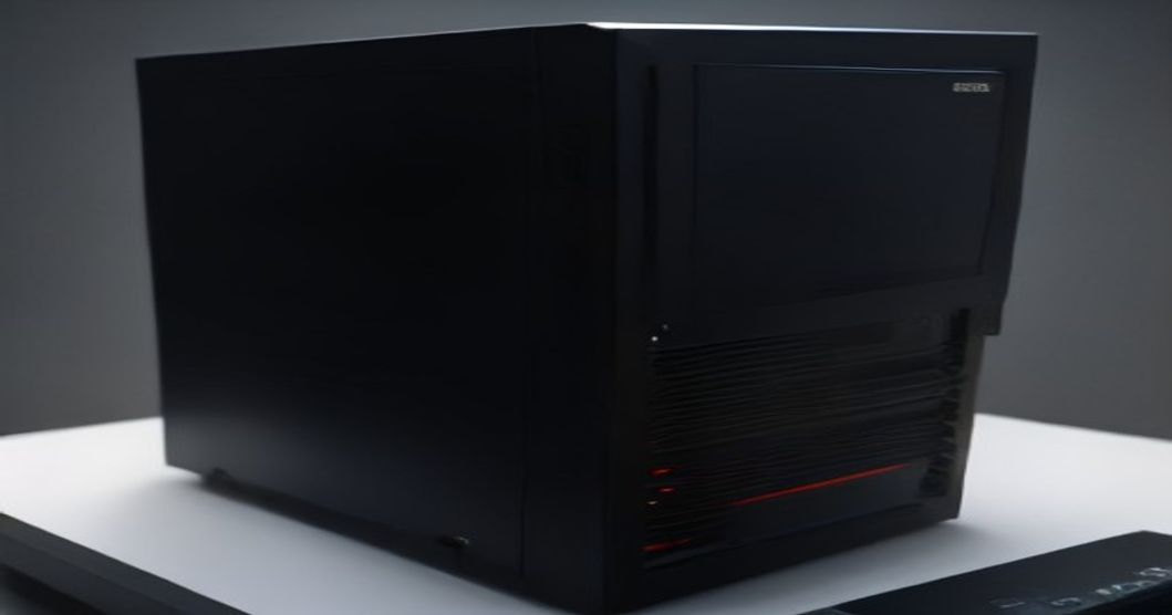 Lenovo ThinkCentre X Ultra mini workstation showcasing its compact design