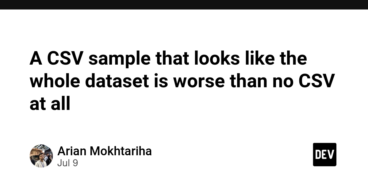 LLM Data Sampling Pitfall: Small CSVs Mislead Models