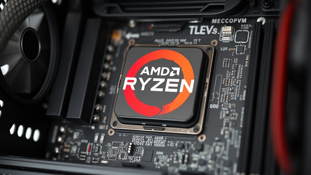 Framework Desktop DIY Edition chassis with a visible AMD Ryzen processor.