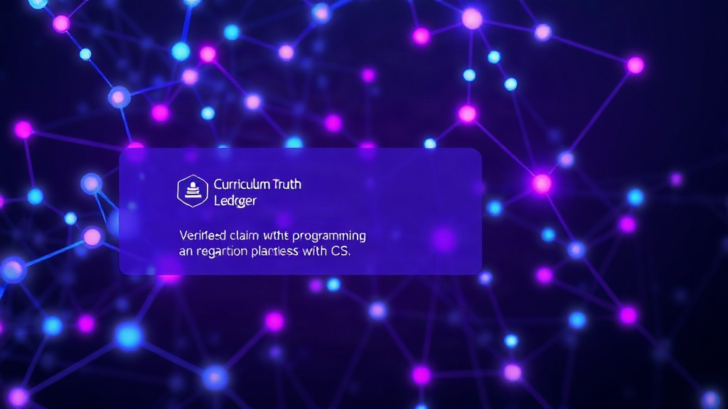 Screenshot of Curriculum Truth Ledger interface showing a verified claim about programming in Grade 10 CS.