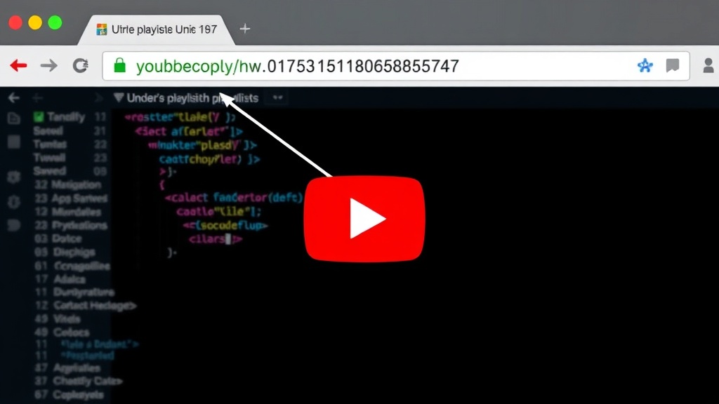 YouTube URL highlighting the unique playlist ID parameter