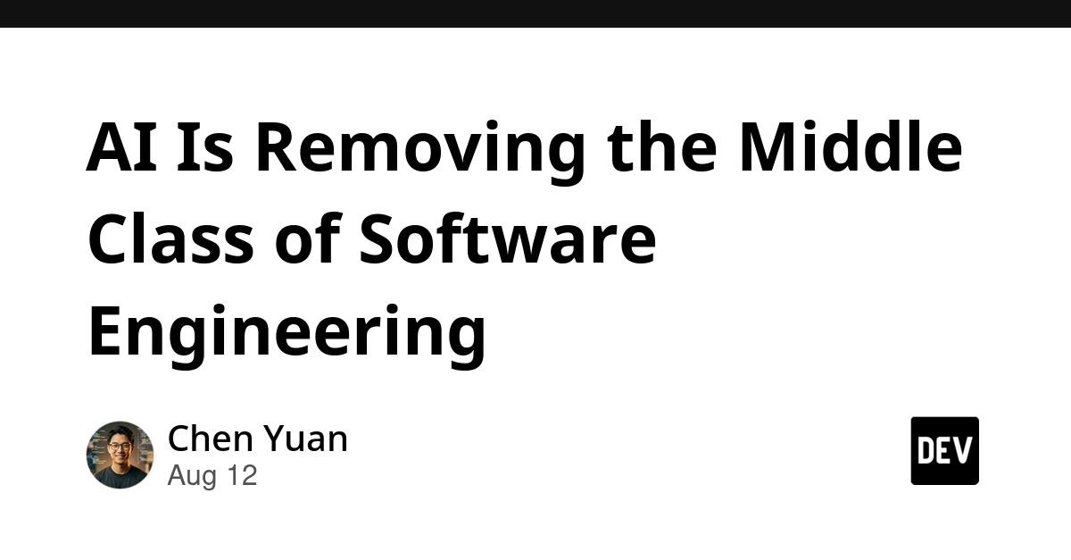 AI Is Reshaping Software Engineering, Eliminating Mid-Level Roles