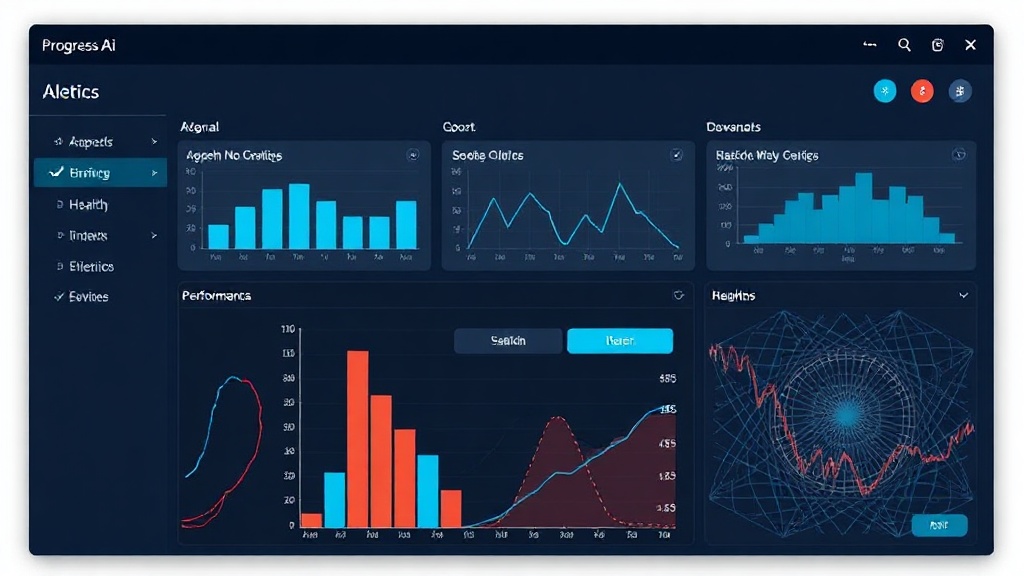 Dashboard view showing key metrics for AI agent performance and health