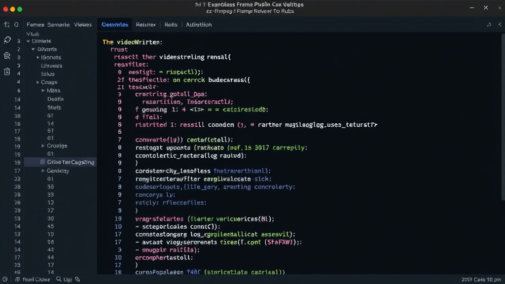 Example Rust code snippet demonstrating VideoWriter initialization