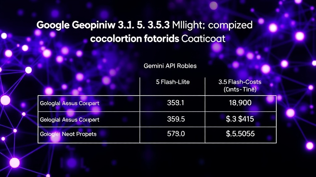 Chart comparing API pricing for various AI models, highlighting Gemini 3.6 Flash and 3.5 Flash-Lite costs.