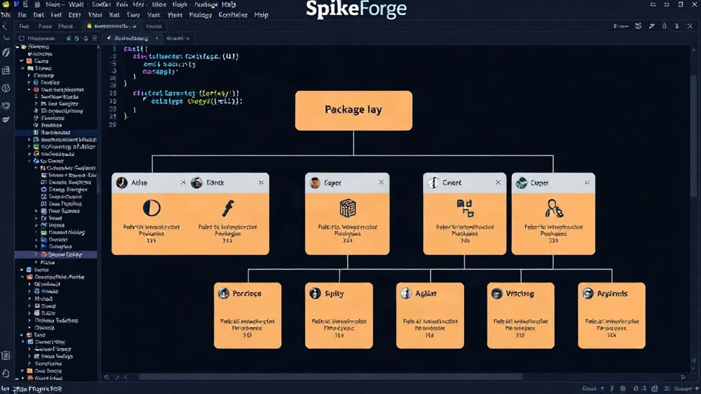 SpikeForge package layout illustrating the modular architecture