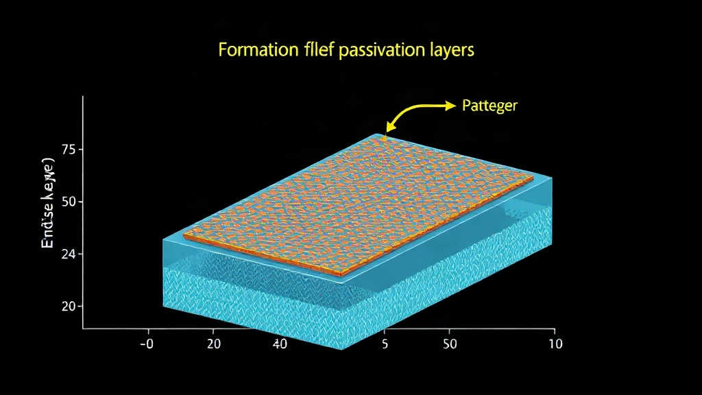 Diagram illustrating the formation of passivation layers on battery electrodes over time