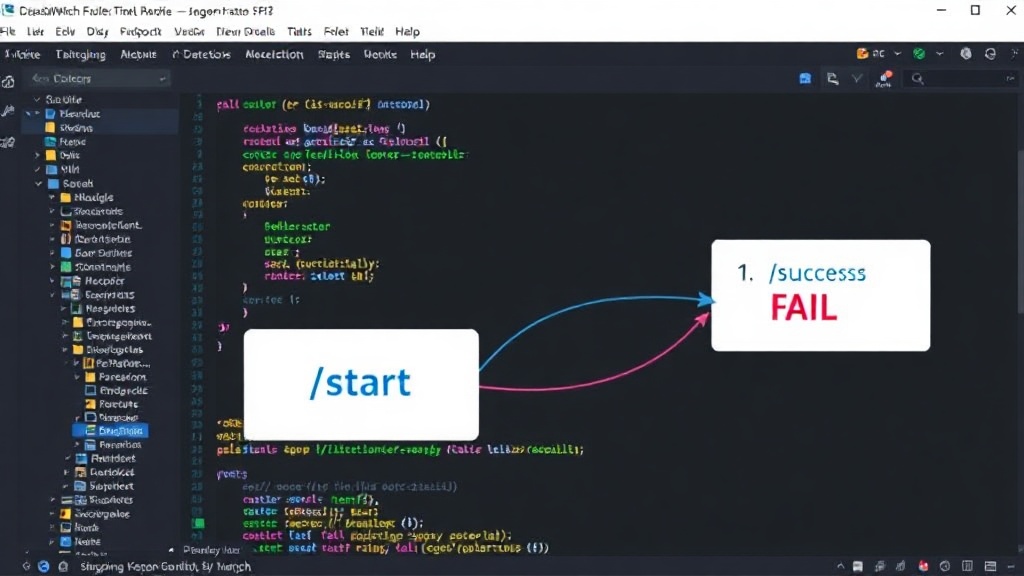 Diagram illustrating the PulseWatch /start and /success/fail ping flow