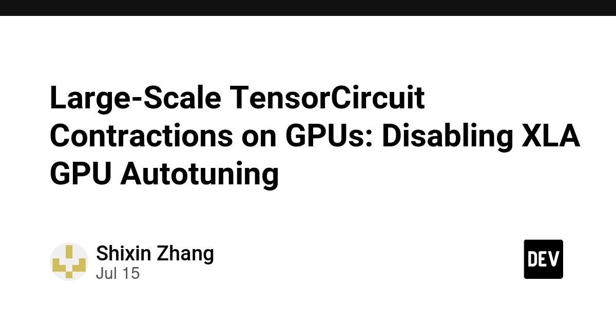Disable XLA GPU Autotuning for Predictable GPU Memory in TensorCircuit