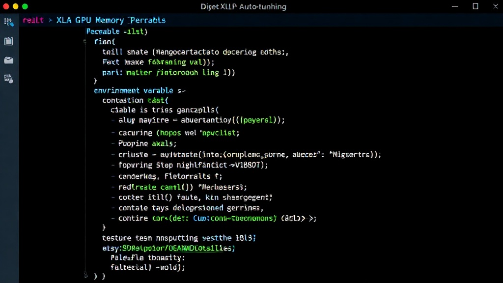Terminal output demonstrating the environment variables for disabling XLA GPU autotuning.