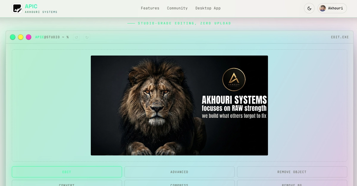 APIC Ditches Cloud for Local-First Image Processing