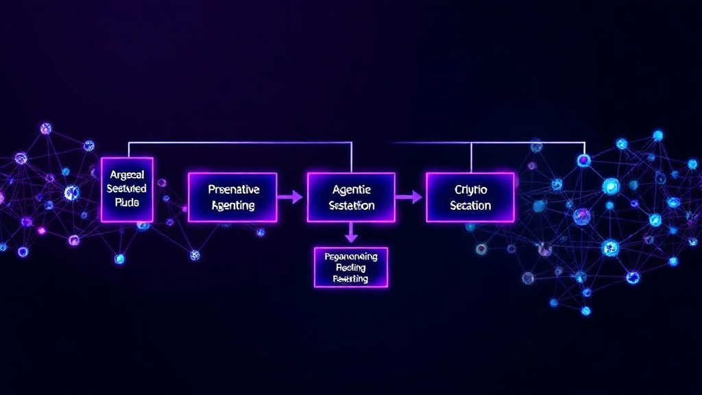 Diagram showing the multi-stage processing pipeline for an agentic AI assistant