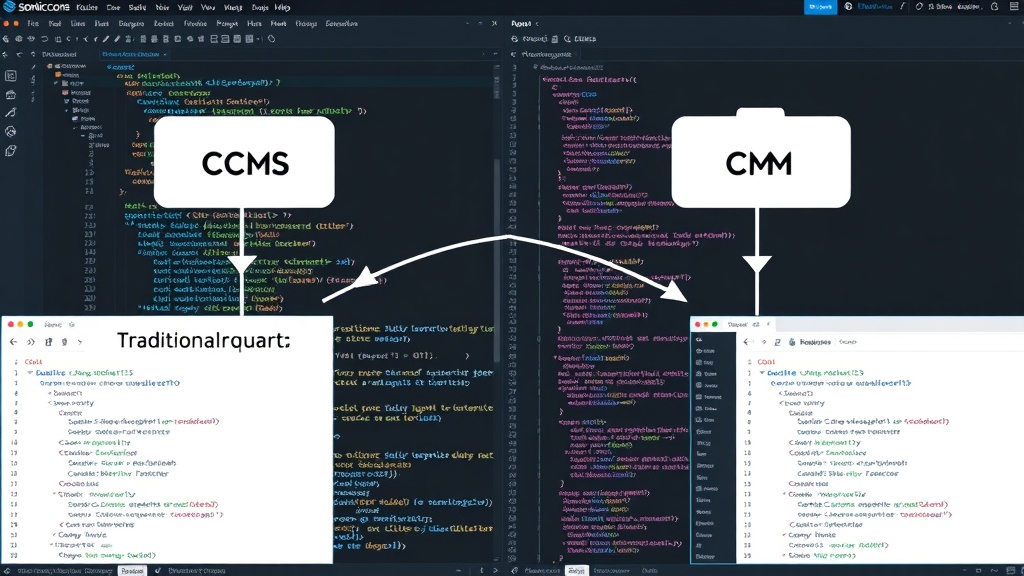 Diagram comparing traditional CMS request path vs. edge-native CMS request path