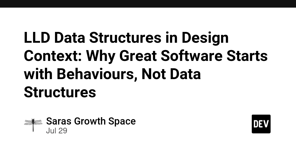 Software Design: Focus on Behavior, Not Just Data Structures