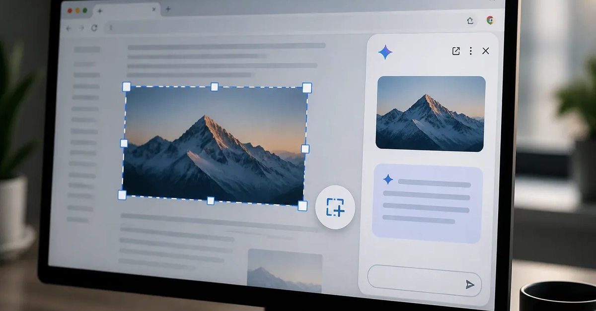 Gemini in Chrome Adds 'Select from Screen' for Targeted AI Analysis