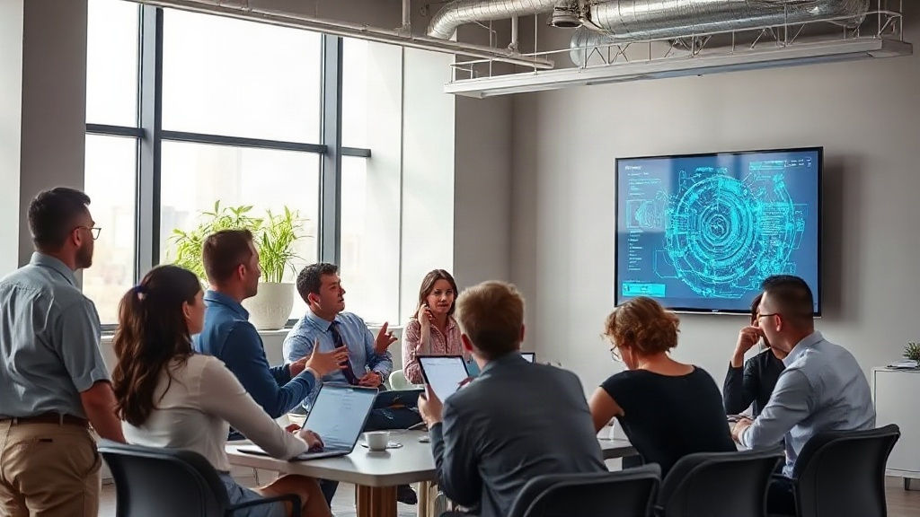 Exein CEO presenting the company's AI cybersecurity platform at a tech conference