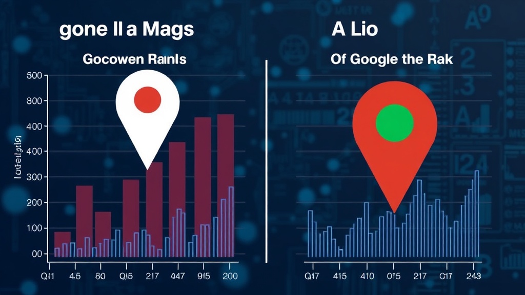 Comparison chart showing Google Maps ranking vs. AI platform recommendations for local businesses