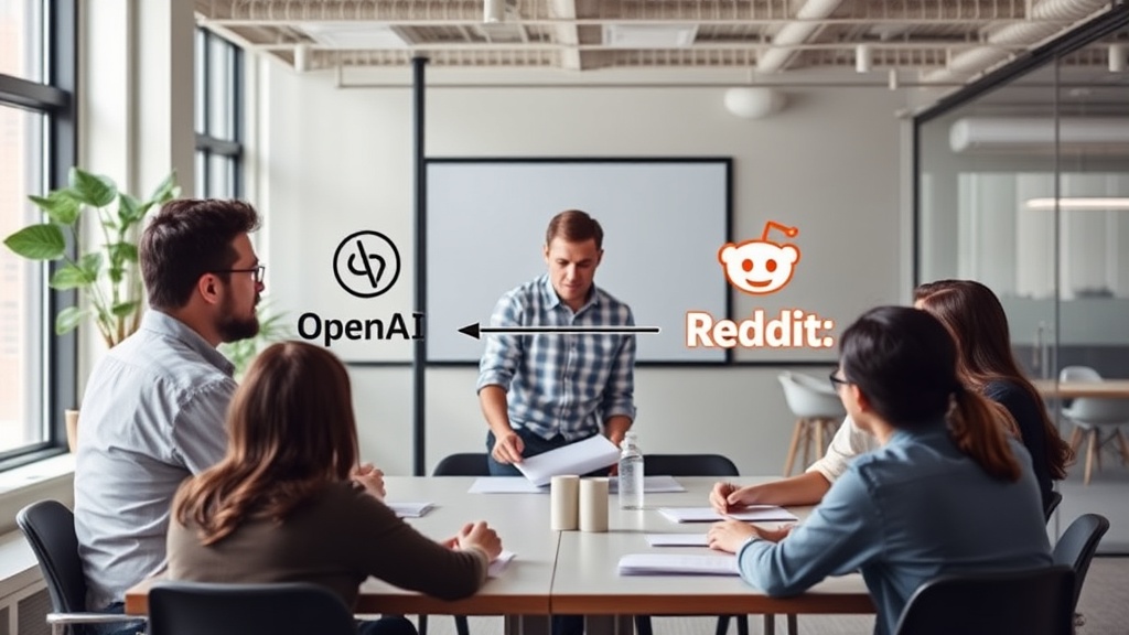 Diagram illustrating Sam Altman's dual roles at OpenAI and as a major Reddit shareholder