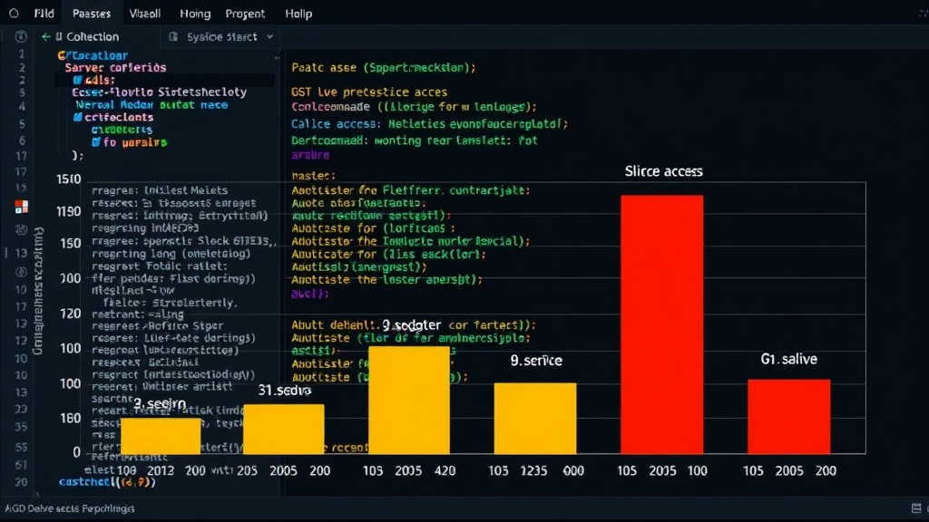 Benchmark comparison chart showing Go slice access vs. unsafe.Slice access performance