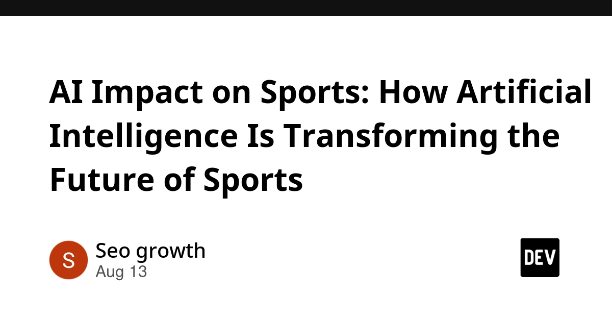 AI Is Reshaping Sports: From Athlete Performance to Fan Engagement