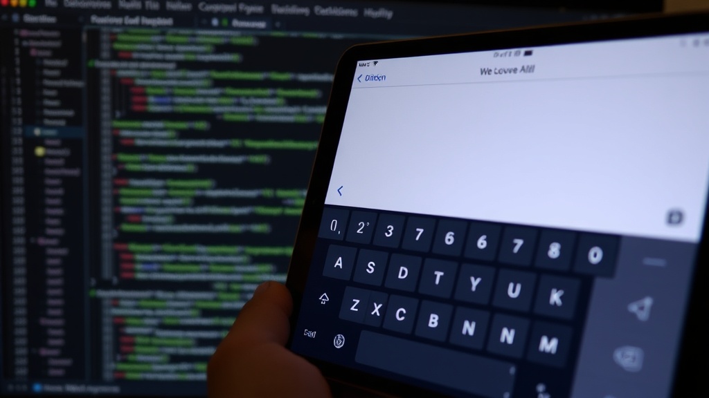 GIF showing the Diction voice keyboard in action on an iOS device
