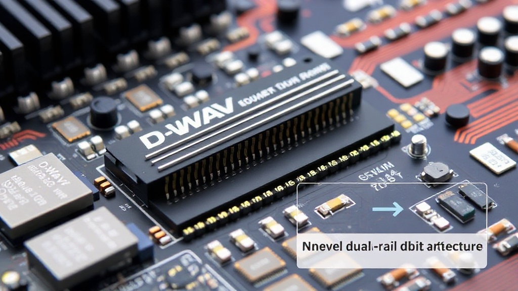 Diagram illustrating D-Wave's novel dual-rail qubit architecture compared to traditional qubits.