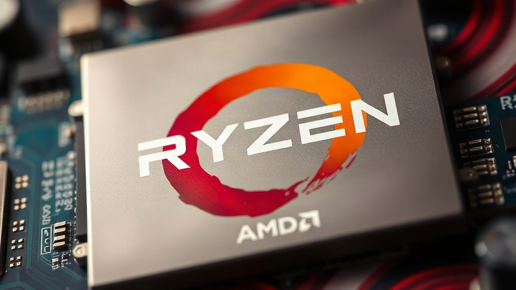 AMD Ryzen processor packaging, symbolizing the company's core product offerings.