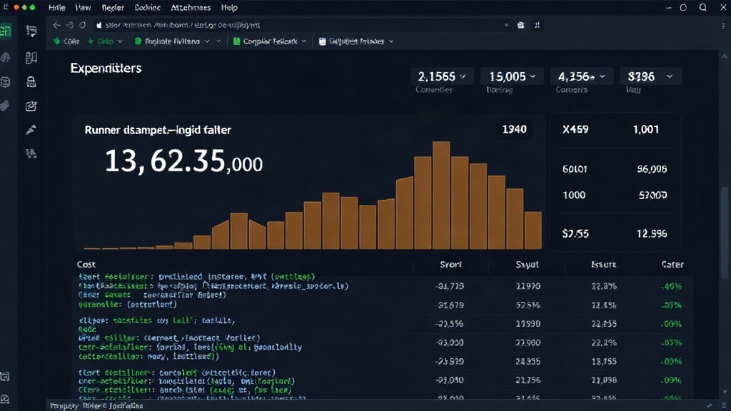 Cloud provider cost dashboard showing high expenditure from compute instances
