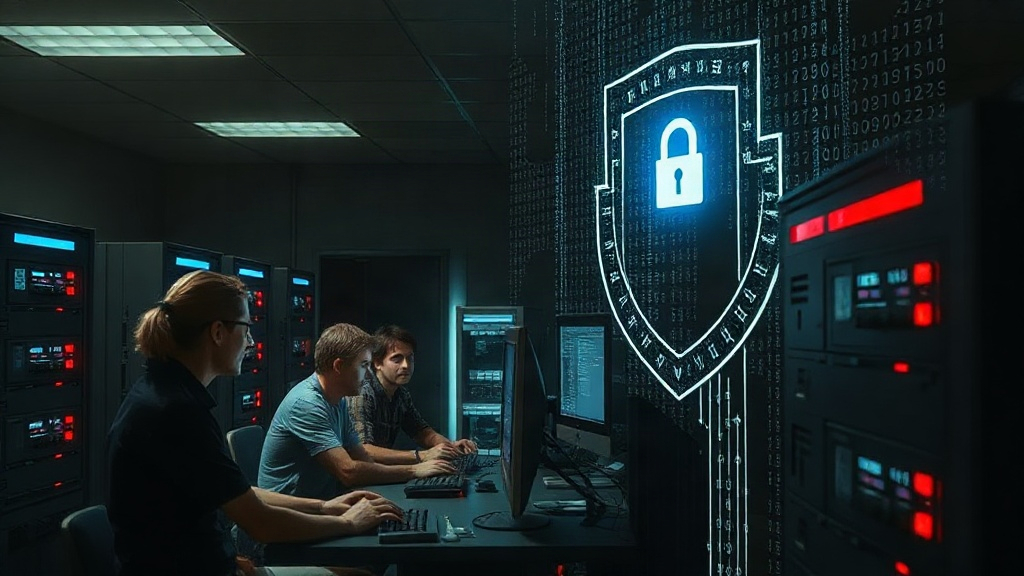 Early computer enthusiasts gathered around a mainframe in a university lab