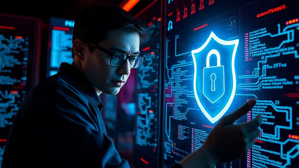 A cybersecurity professional analyzing network traffic for suspicious activity